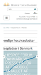 Mobile Screenshot of hospiceforum.dk